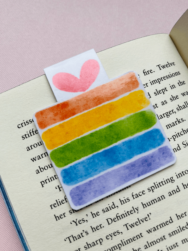 All wrapped up magnetic bookmark