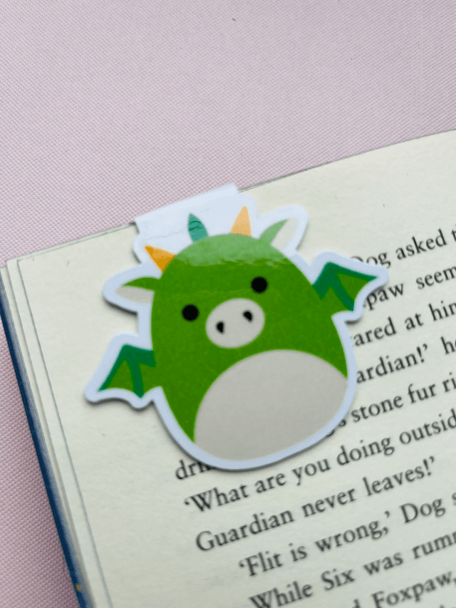 ‘Dragon’ Squish magnetic bookmark