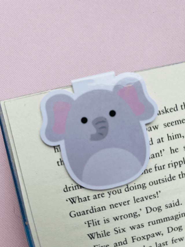 ‘Elephant’ Squish magnetic bookmark